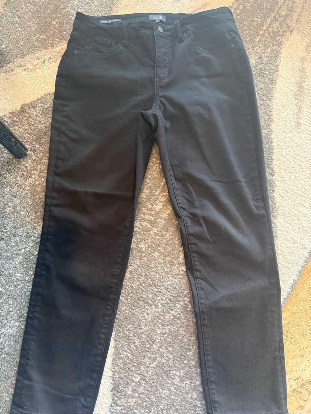 Women’s NYDJ Black Straight-Leg Pants